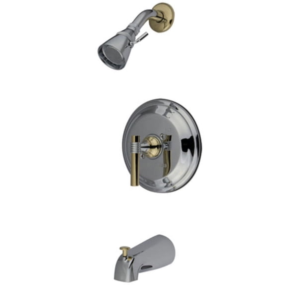 Elements Of Design EB2634ML Single Handle Tub And Shower Trim - Brass