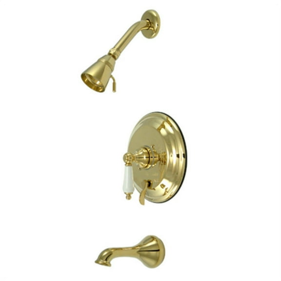 Elements Of Design Eb36320pl Single Handle Tub And Shower Trim - Brass