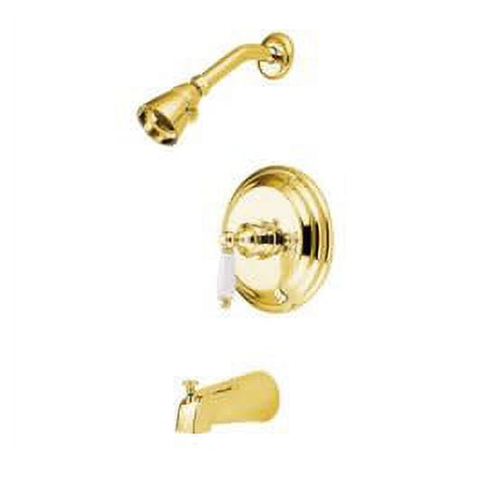 Elements Of Design EB3632PL Single Handle Tub And Shower Trim - Brass