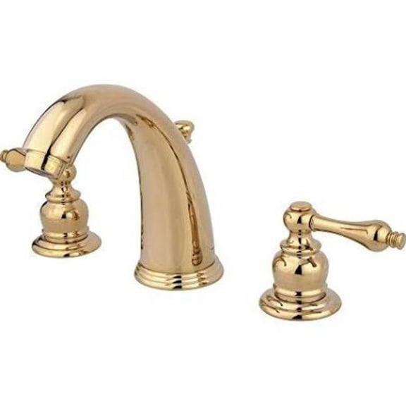 Elements Of Design Eb98.Al Brass 1.2 GPM Widespread Bathroom Faucet - Brass