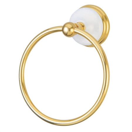 Elements Of Design Eba1114pb Towel Ring From The Hot Springs Collection - Brass