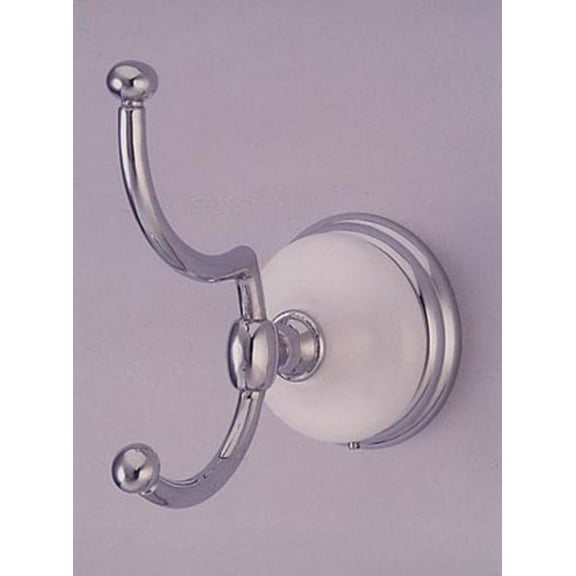 Elements Of Design EBA1117C Hot Springs Double Robe Hook - Chrome