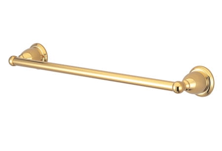 Heritage 24-Inch Polished Brass Wall Mounted Towel Bar