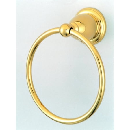 Elements Of Design Eba1754pb 6" Towel Ring From The New Orleans Collection - Brass