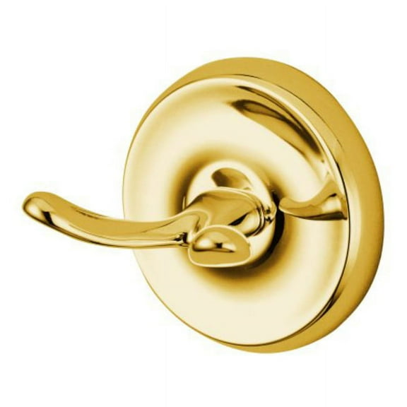 Elements Of Design Eba317pb Double Hook Robe Hook From The Petosky Collection - Brass