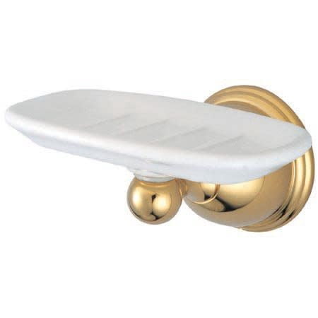 Elements Of Design Eba3965pb Wall Mounted Soap Dish From The Chicago Collection - Brass