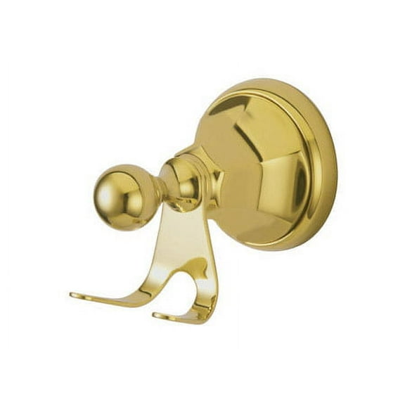 Elements Of Design Eba4817pb New York Double Robe Hook - Brass
