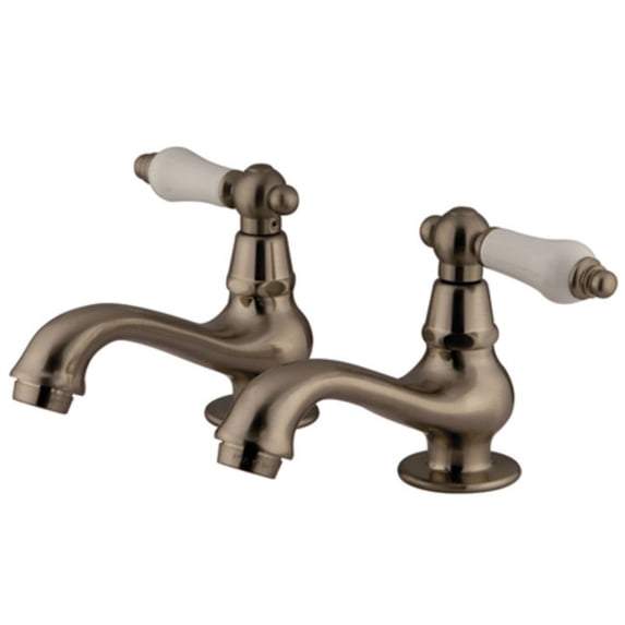 Elements Of Design ES1108PL Double Handle Basin Faucet - Nickel