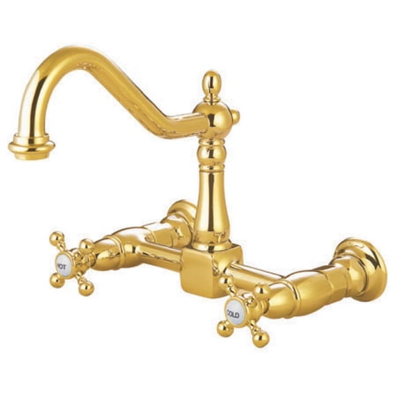 Elements Of Design ES1242AX New Orleans Double Handle 8" Center Wall Mounted Kitchen