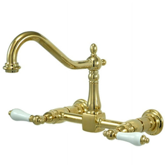 Elements Of Design ES1242PL New Orleans Double Handle 8" Center Wall Mounted Kitchen