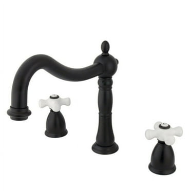 Elements Of Design Es1345px Double Handle 8" To 14" Widespread Deck Mounted Roman Tub