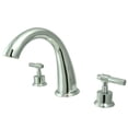 thumbnail image 1 of Elements Of Design ES2361ML Double Handle Widespread Deck Mounted Roman Tub Filler -, 1 of 1