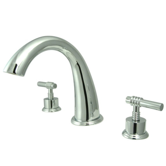 Elements Of Design ES2361ML Double Handle Widespread Deck Mounted Roman Tub Filler -