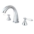 thumbnail image 1 of Elements Of Design ES2361PL Double Handle Widespread Deck Mounted Roman Tub Filler -, 1 of 1