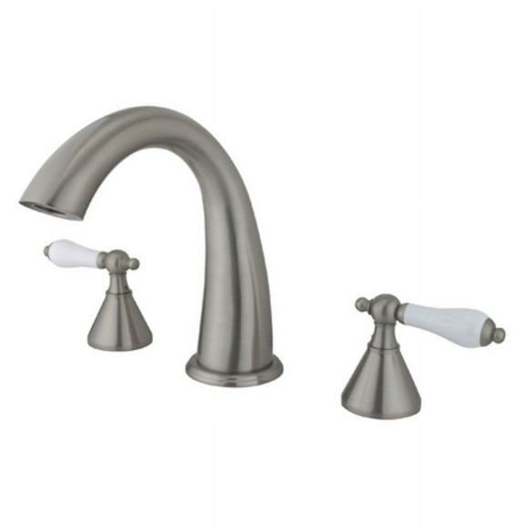 Elements Of Design Es2368pl Double Handle Widespread Deck Mounted Roman Tub Filler -