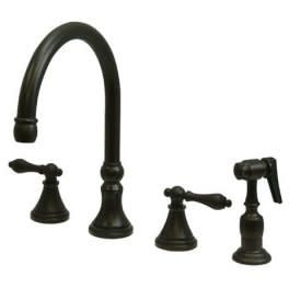 Elements Of Design Es2795al New Orleans Double Handle 8" To 16" Widespread Kitchen Faucet