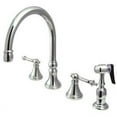 thumbnail image 1 of Elements Of Design Es27tlbs Double Handle 8" To 16" Widespread Kitchen Faucet - Chrome, 1 of 1