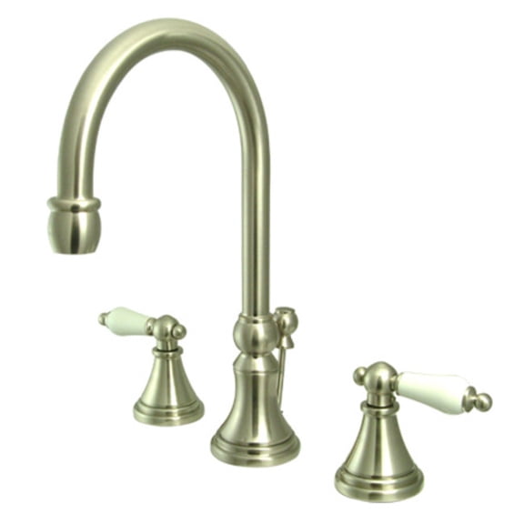 Elements Of Design Es2988pl Double Handle 8" To 16" Widespread Bathroom Faucet - Nickel