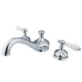 thumbnail image 1 of Elements Of Design ES3331PL Double Handle Deck Mounted Roman Tub Filler - Chrome, 1 of 1
