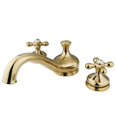 Elements Of Design Es3332ax Double Handle Deck Mounted Roman Tub Filler - Brass