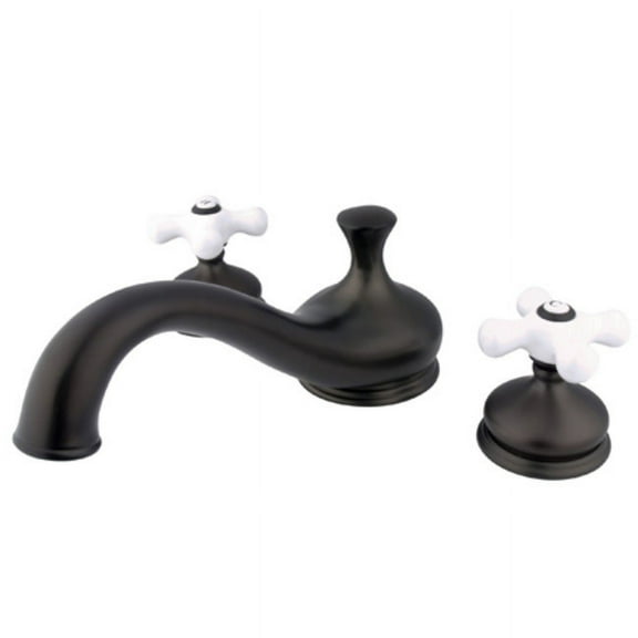 Elements Of Design Es3335px Double Handle Deck Mounted Roman Tub Filler - Bronze