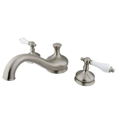 Elements Of Design Es3338pl Double Handle Deck Mounted Roman Tub Filler - Nickel