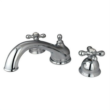 Elements Of Design Es3351ax Double Handle Deck Mounted Roman Tub Filler - Chrome