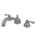 thumbnail image 1 of Elements Of Design ES3358AL Double Handle Deck Mounted Roman Tub Filler - Nickel, 1 of 2