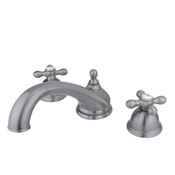 Elements Of Design ES3358AX Double Handle Deck Mounted Roman Tub Filler - Nickel