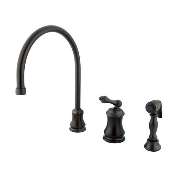 Elements Of Design Es381albs Single Handle Kitchen Faucet - Bronze