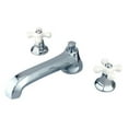 thumbnail image 1 of Elements Of Design ES4301PX Double Handle Widespread Deck Mounted Roman Tub Filler -, 1 of 2