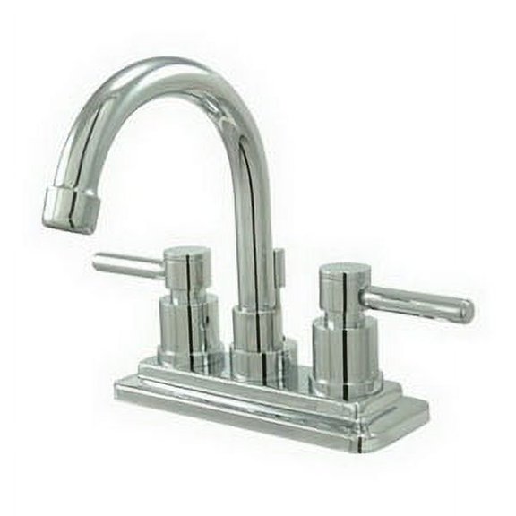 Elements Of Design Es8661dl Twin Lever Handles 4" Centerset Bathroom Faucet - Chrome