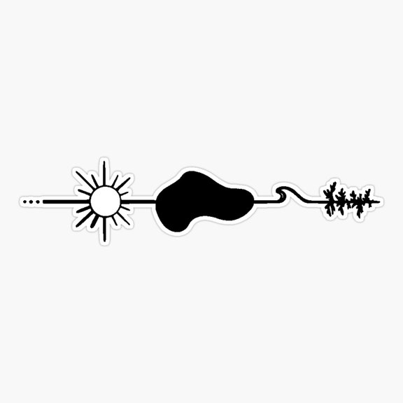 Elements Of Onaway Camp Vinyl Decal Sticker