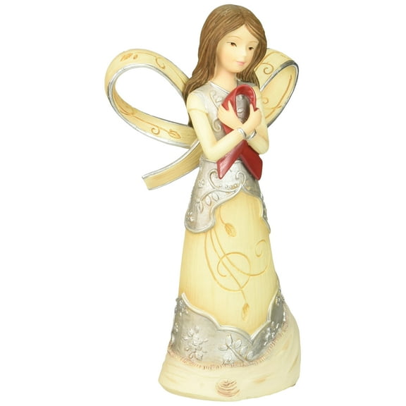 Elements Red Ribbon of Hope Angel (Heart Disease, & HIV/AIDS) by Pavilion, 5-Inches Tall