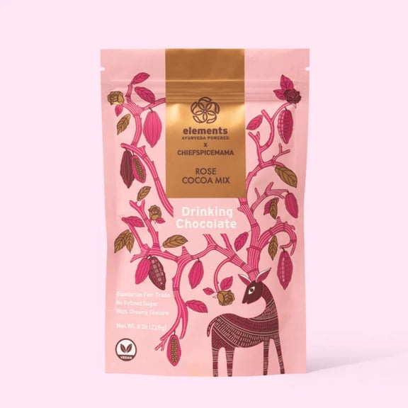 Elements Rose Cocoa Mix Drinking Chocolate 8 oz