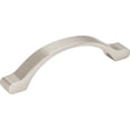 thumbnail image 1 of Elements Seaver 4-7/8 In. Overall Length Satin Nickel Arched Cabinet Pull, 1 of 3