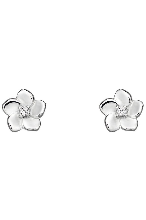 Cherry Blossom Earrings - Silver