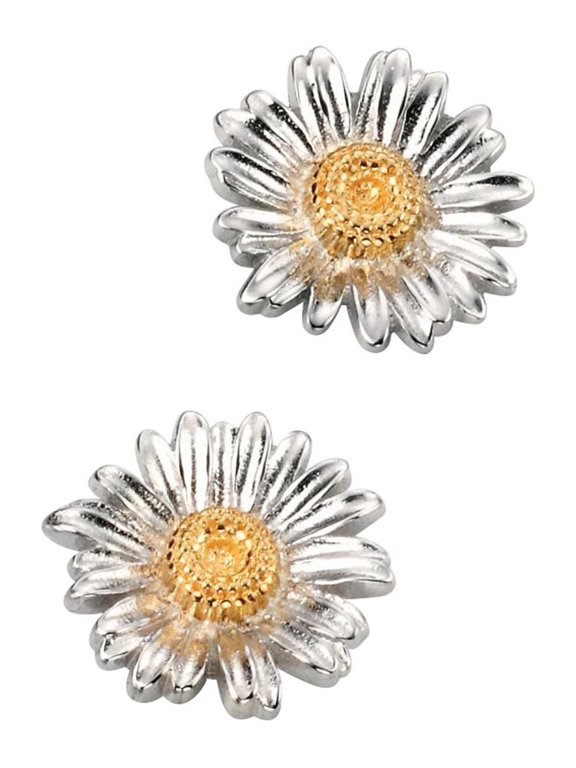 Daisy Stud Earrings - Silver/Gold