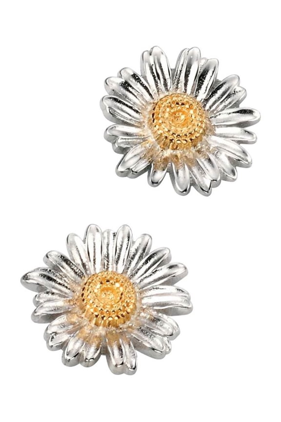 Daisy Stud Earrings - Silver/Gold