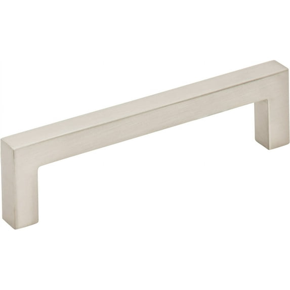 Elements Stanton 4-1/8 In. Overall Length Satin Nickel Square Cabinet Bar Pull
