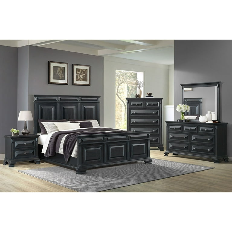 Picket House Furnishings Sumner Panel Bed in Black - Walmart.com