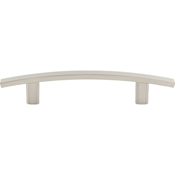 Elements Thatcher 6 In. Overall Length Satin Nickel Curved Cabinet Bar Pull