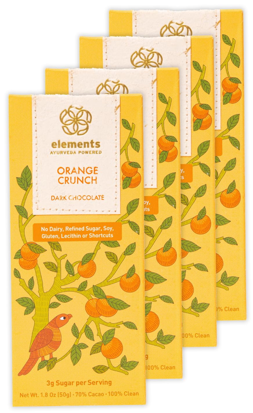 Elements Truffles Dark Chocolate Orange Crunch Bar 1.8 oz. bar