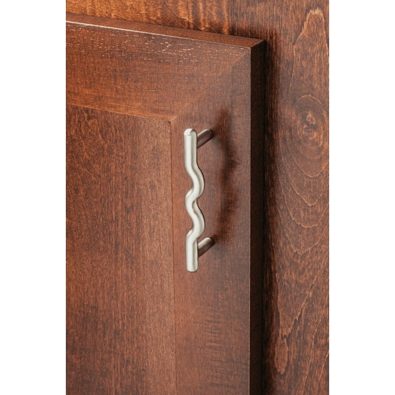 Elements Verona Wavy Cabinet Pull - Single Pack Home & Garage Storage, Stackable Design