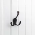 thumbnail image 1 of Elements Wall Triple Hook, Brushed Oil Rubbed Bronze, 1 of 1