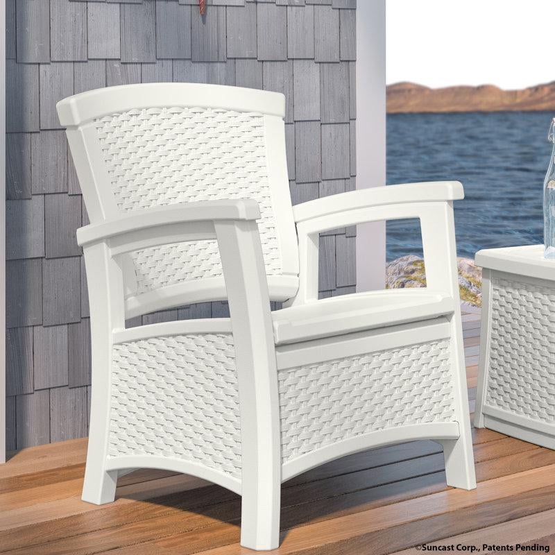 Elements Wicker Premium All-Weather Wicker Outdoor Lounge Chair