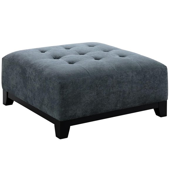 Elements Wyatt Upholstered Ottoman, Modern Rectangular Footrest, Fabric Accent Ottoman for Living Room, Bedroom & Lounge