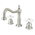 thumbnail image 1 of Elements Of Design Es1978px Double Handle 8" To 14" Widespread Bathroom Faucet - Nickel, 1 of 4