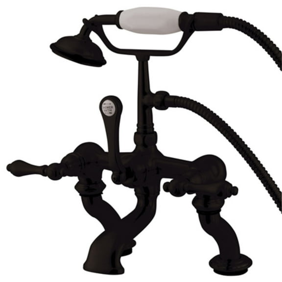 Elements Of Design Dt4115al Double Handle Wall / Deck Mounted Tub Filler - Bronze