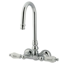 Elements Of Design Dt0721cl Double Handle Wall Mounted Clawfoot Tub Filler - Chrome